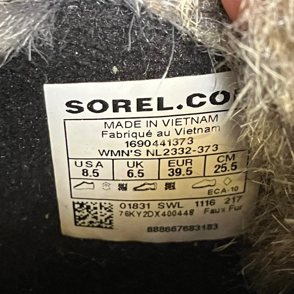 Sorel Tofino ll waterproof snow boots tan black winter women's‎ size 8.5 trendy